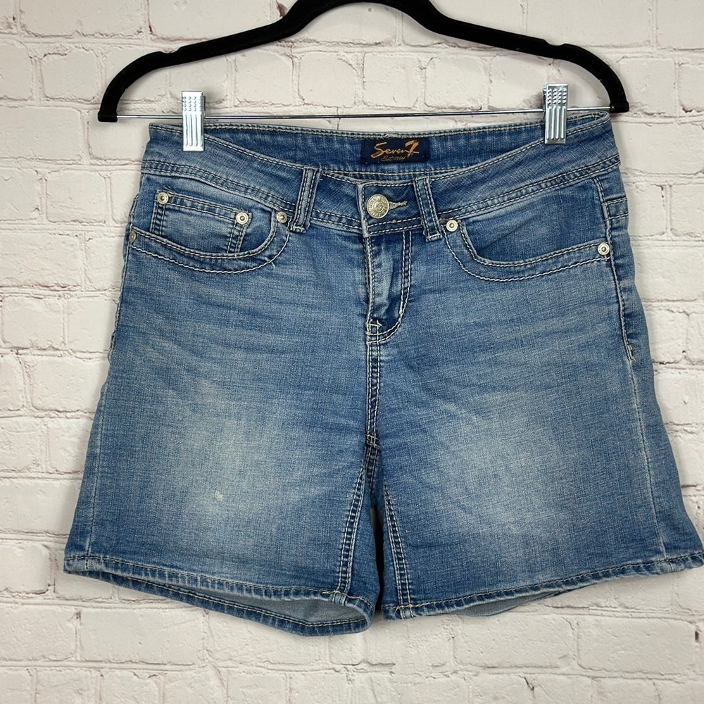 Seven 7 Women's jean denim shorts,‎ sz 4
